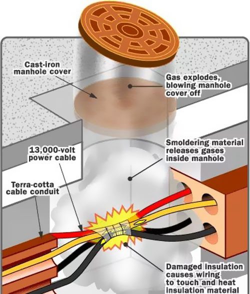 防止其他設備著火引燃電纜: